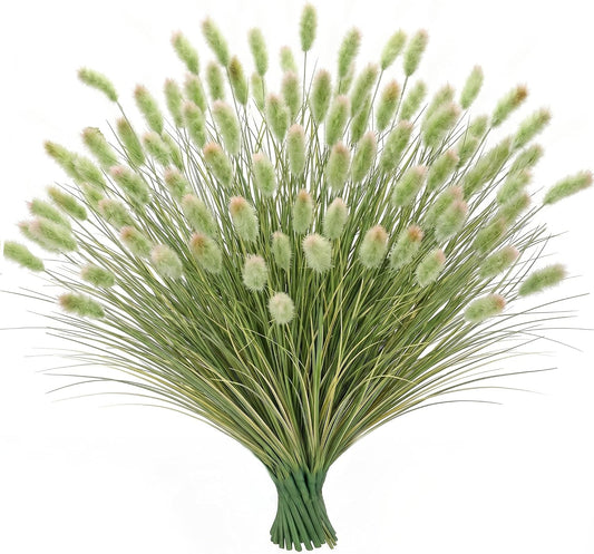 20PCS Artificial Onion Grass Stems 17.7in Faux Greenery Floral Arrangements | Vase filler; Home decoration; Wedding decoration; Bouquet making; Entryway décor; Indoor decoration
