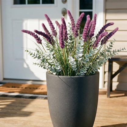 20PCS Artificial Onion Grass Stems 17.7in Faux Greenery Floral Arrangements | Vase filler; Home decoration; Wedding decoration; Bouquet making; Entryway décor; Indoor decoration
