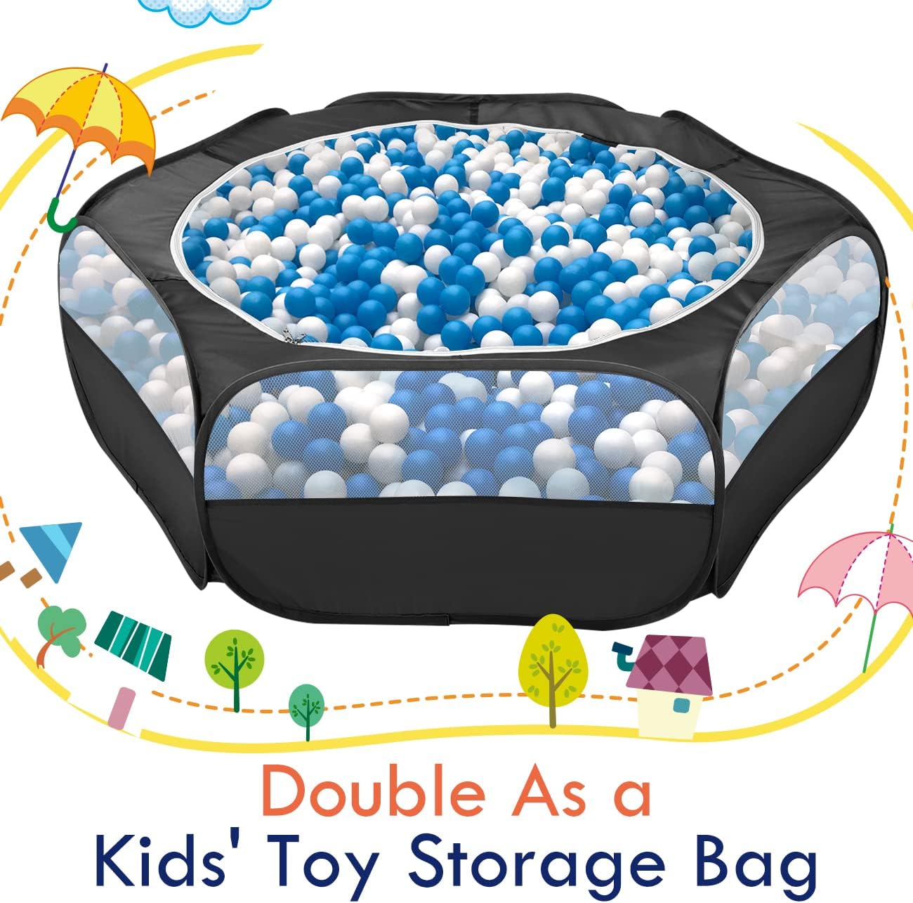 Small Animals Playpen, Waterproof Small Pet Cage Tent with Zippered Cover, Portable Outdoor Yard Fence with 3 Metal Rod for Chick/Kitten/Puppy/Guinea Pig/Rabbits/Hamster/Chinchillas,Light Gray