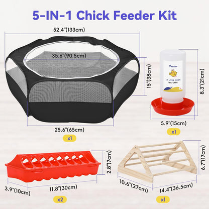 Small Animals Playpen, Waterproof Small Pet Cage Tent with Zippered Cover, Portable Outdoor Yard Fence with 3 Metal Rod for Chick/Kitten/Puppy/Guinea Pig/Rabbits/Hamster/Chinchillas,Light Gray