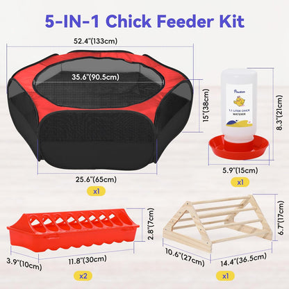 Small Animals Playpen, Waterproof Small Pet Cage Tent with Zippered Cover, Portable Outdoor Yard Fence with 3 Metal Rod for Chick/Kitten/Puppy/Guinea Pig/Rabbits/Hamster/Chinchillas,Light Gray