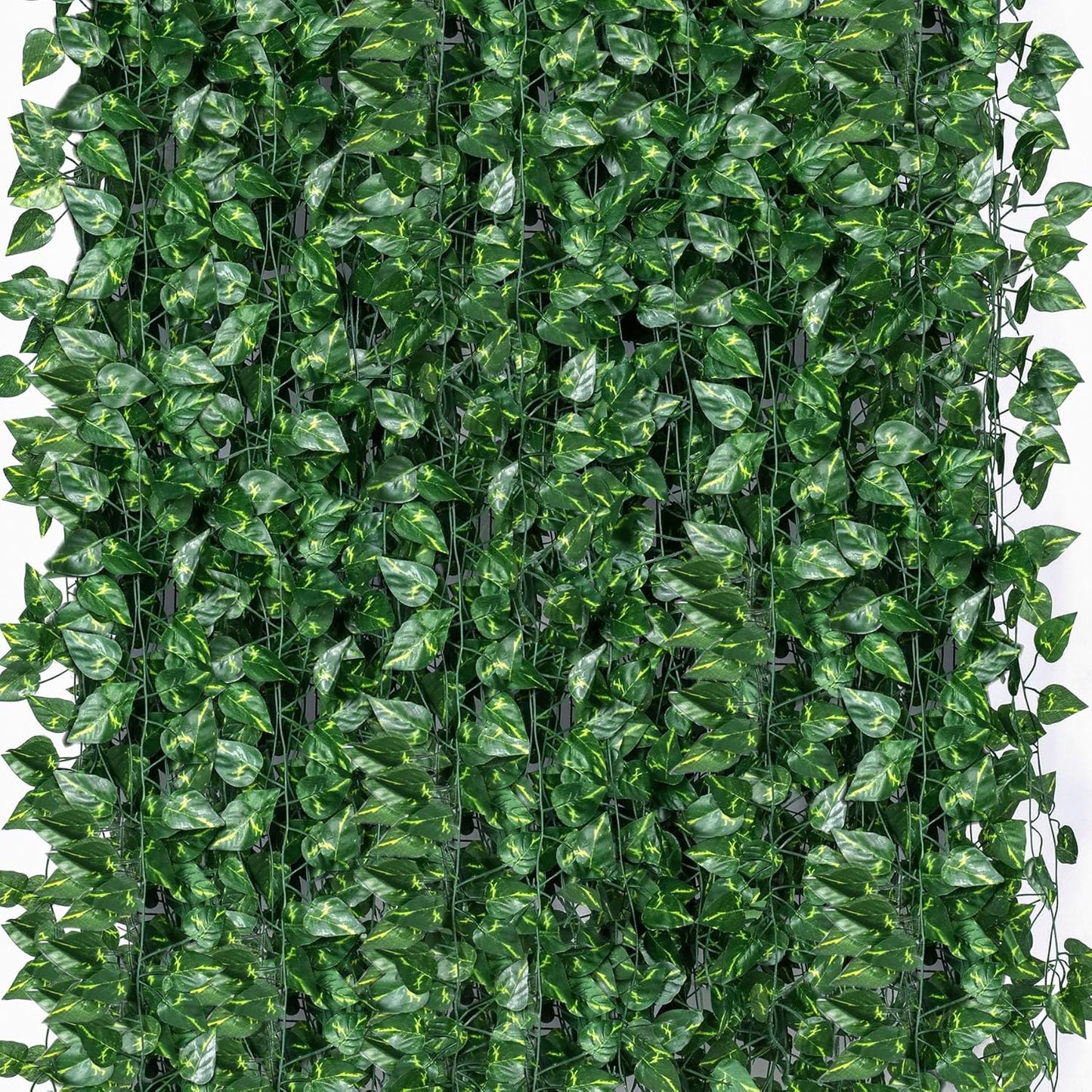 360 Feet 48 Pack Fake Greenery Hanging Garland, Ivy Leaf Plants, Vine Leaves, Fake Flowers Foliage for Bedroom Garden Wall Decor