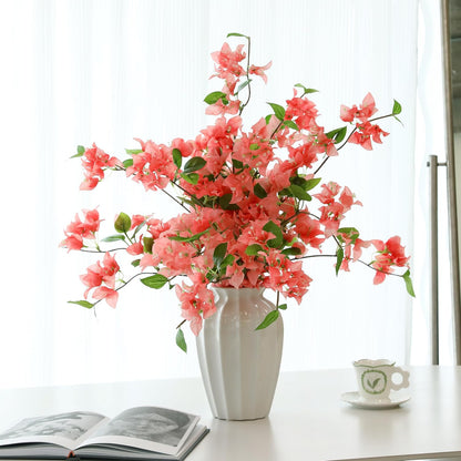 10PCS Bougainvillea Artificial Flowers 30" Silk Fake Bougainvillea Branches Faux Flowers Vines for Home，Garden，Wedding，Party，Indoor and Outdoor，Floral Arrangement and DIY Decor（Purple）