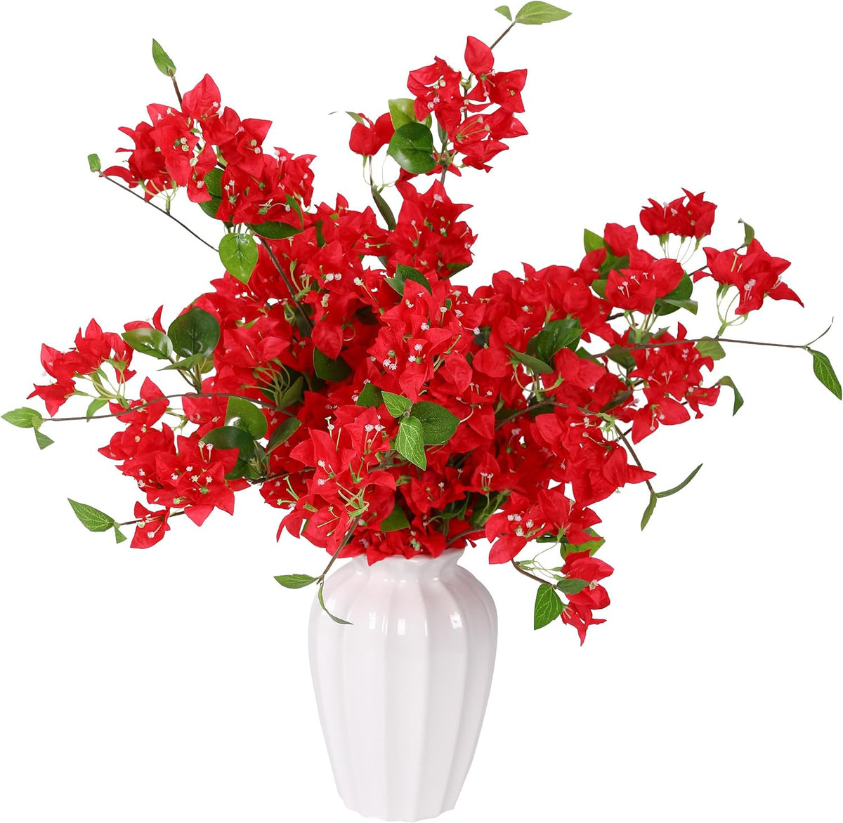 10PCS Bougainvillea Artificial Flowers 30" Silk Fake Bougainvillea Branches Faux Flowers Vines for Home，Garden，Wedding，Party，Indoor and Outdoor，Floral Arrangement and DIY Decor（Purple）