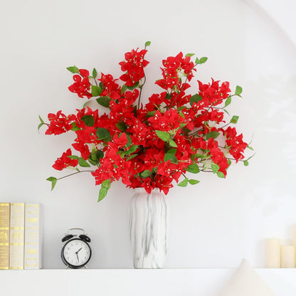 10PCS Bougainvillea Artificial Flowers 30" Silk Fake Bougainvillea Branches Faux Flowers Vines for Home，Garden，Wedding，Party，Indoor and Outdoor，Floral Arrangement and DIY Decor（Purple）