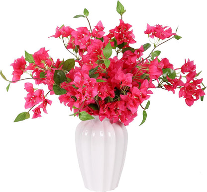 10PCS Bougainvillea Artificial Flowers 30" Silk Fake Bougainvillea Branches Faux Flowers Vines for Home，Garden，Wedding，Party，Indoor and Outdoor，Floral Arrangement and DIY Decor（Purple）