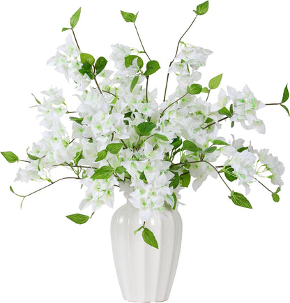 10PCS Bougainvillea Artificial Flowers 30" Silk Fake Bougainvillea Branches Faux Flowers Vines for Home，Garden，Wedding，Party，Indoor and Outdoor，Floral Arrangement and DIY Decor（Purple）