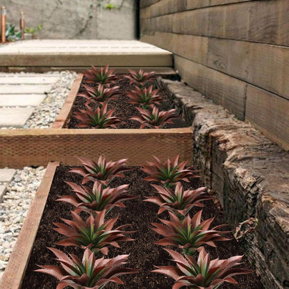 JUSTOYOU Large Artificial Succulents Aloe Plants Real Touch Fake Flowers Unpotted for Home Wedding Festival Arrangement (1, Green-Red)