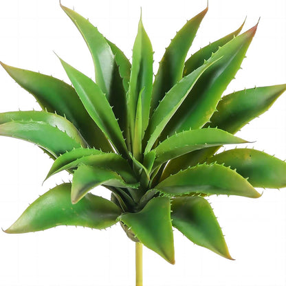 JUSTOYOU Large Artificial Succulents Aloe Plants Real Touch Fake Flowers Unpotted for Home Wedding Festival Arrangement (1, Green-Red)