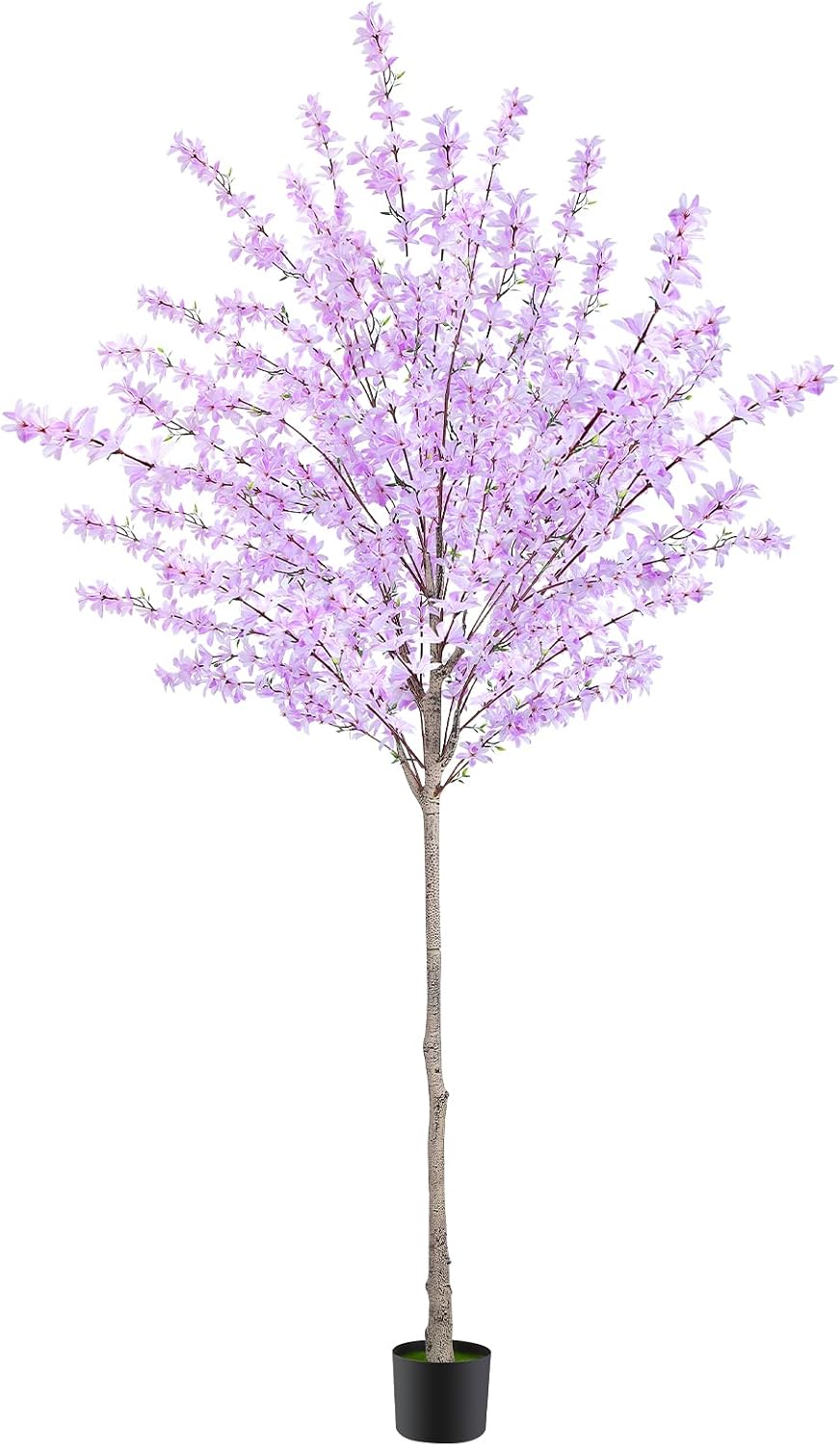6ft Artificial Winter Jasmine Tree, Faux Forsythia Plant with Cement Base