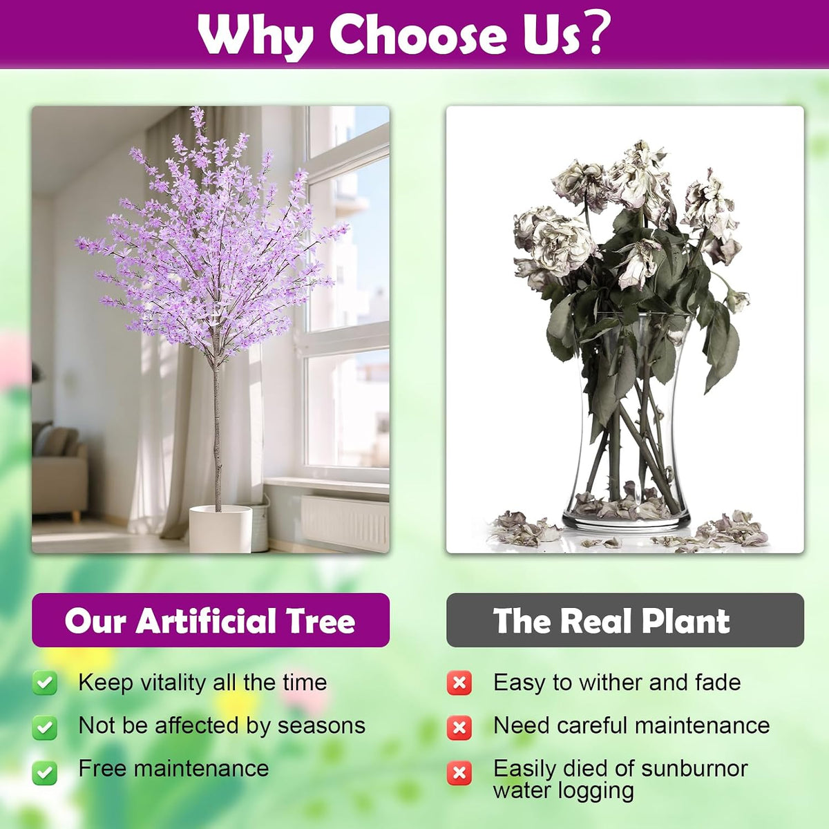 6ft Artificial Winter Jasmine Tree, Faux Forsythia Plant with Cement Base