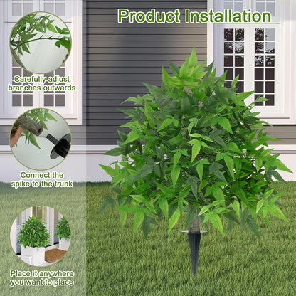 8FT Artificial Banana Tree, Tropical Plant, Large Faux Plant Outdoor