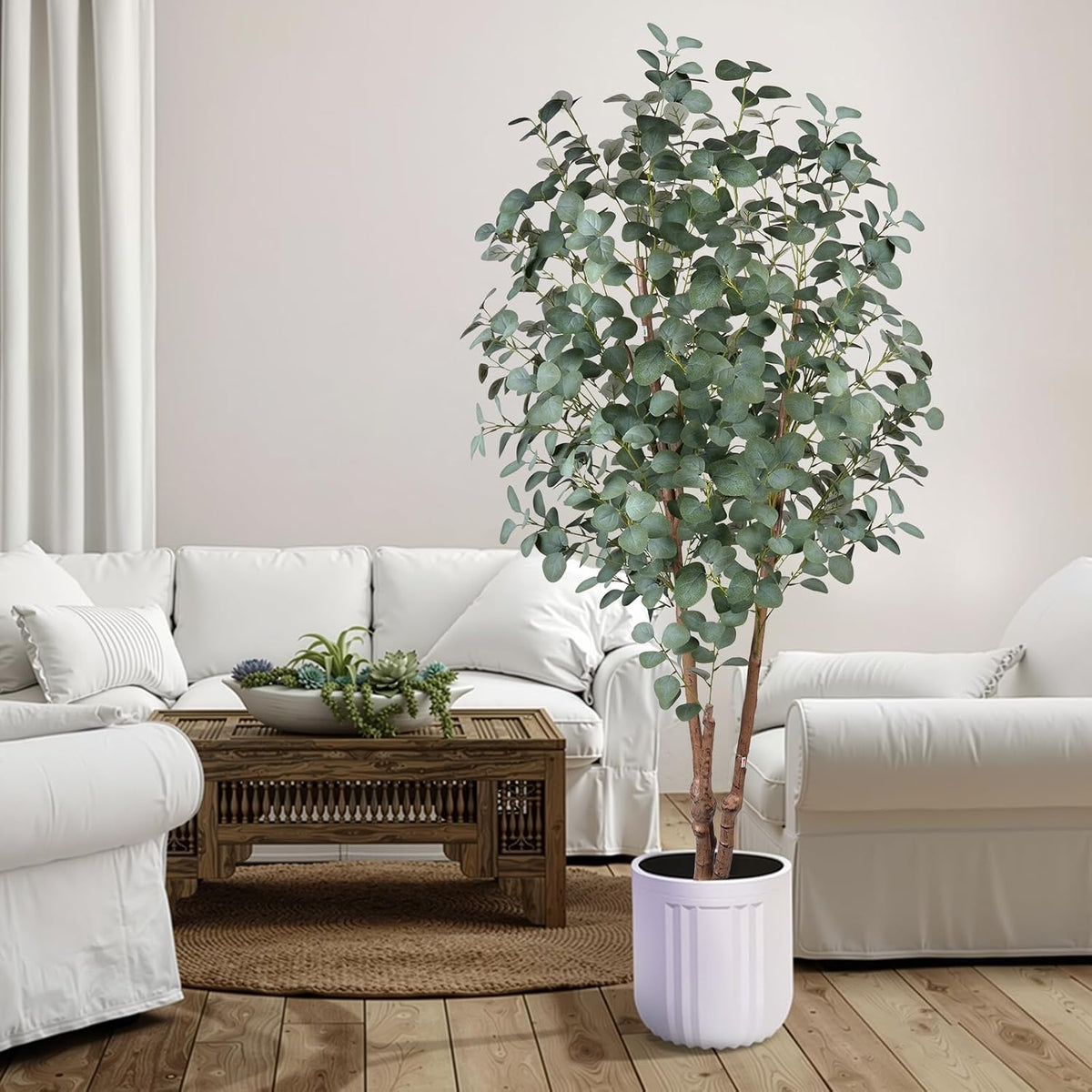 8FT Artificial Banana Tree, Tropical Plant, Large Faux Plant Outdoor