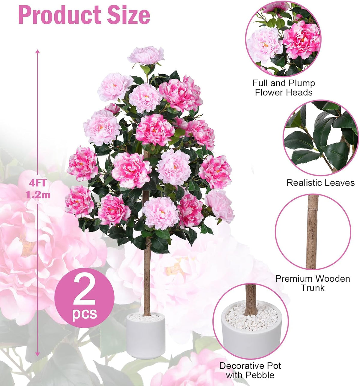 8FT Artificial Banana Tree, Tropical Plant, Large Faux Plant Outdoor