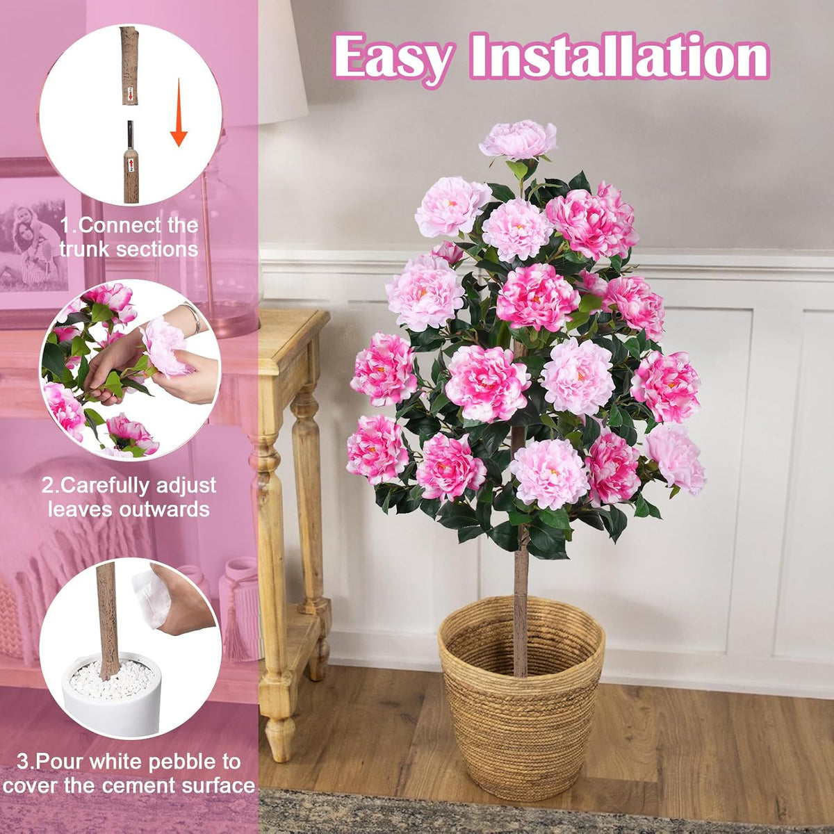 8FT Artificial Banana Tree, Tropical Plant, Large Faux Plant Outdoor