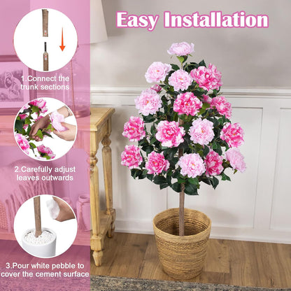 8FT Artificial Banana Tree, Tropical Plant, Large Faux Plant Outdoor