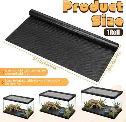 Bearded Dragon Tank Accessories, Reptile Substrate Mat Terrarium Carpet for 4x2x2 Bearded Dragon Enclosure for 120 Gallon Reptile Tank
