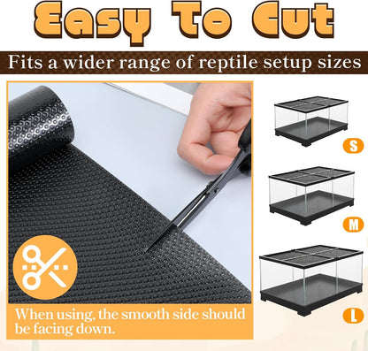 Bearded Dragon Tank Accessories, Reptile Substrate Mat Terrarium Carpet for 4x2x2 Bearded Dragon Enclosure for 120 Gallon Reptile Tank