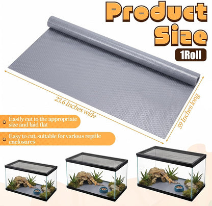 Bearded Dragon Tank Accessories, Reptile Substrate Mat Terrarium Carpet for 4x2x2 Bearded Dragon Enclosure for 120 Gallon Reptile Tank