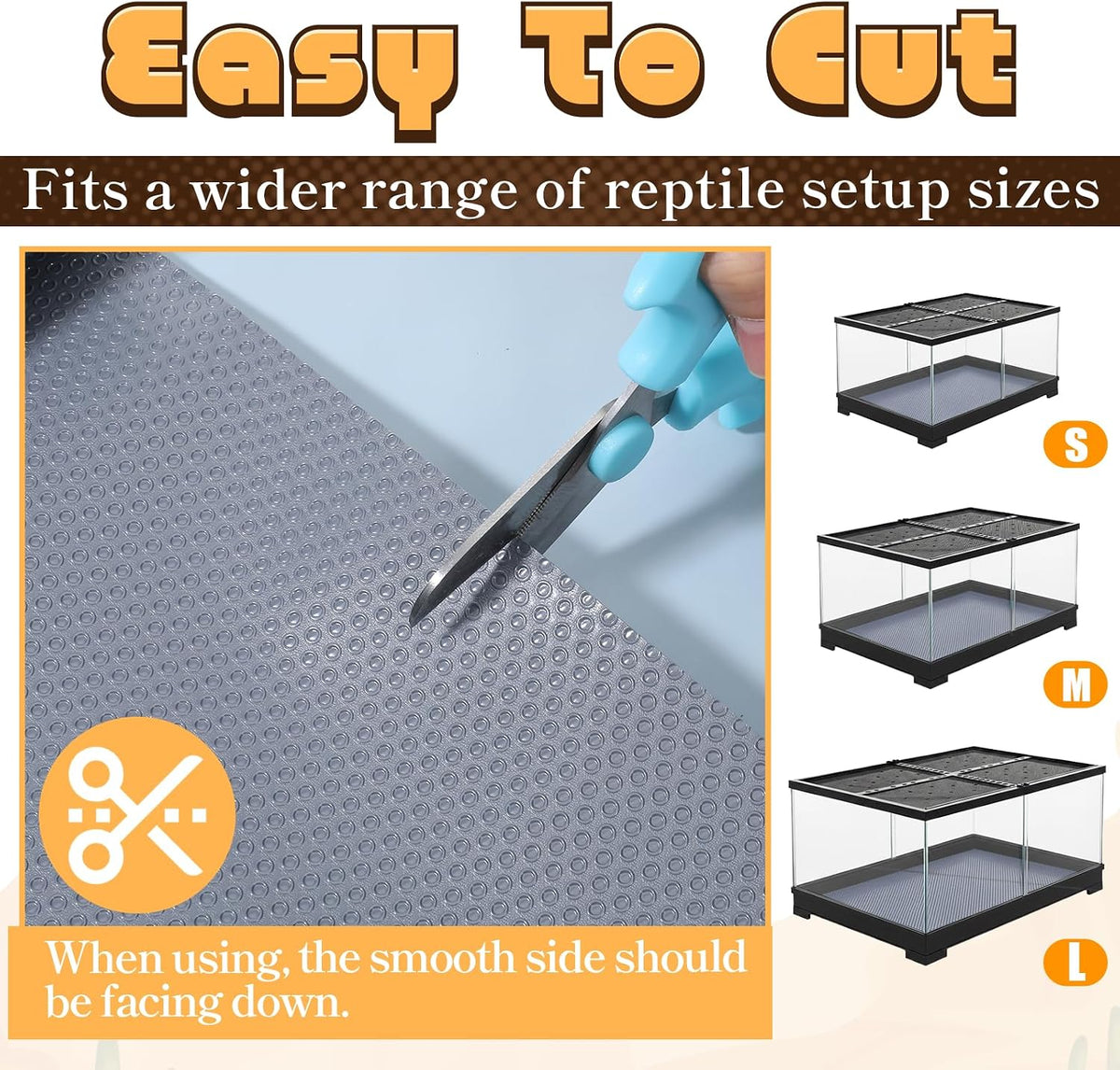 Bearded Dragon Tank Accessories, Reptile Substrate Mat Terrarium Carpet for 4x2x2 Bearded Dragon Enclosure for 120 Gallon Reptile Tank