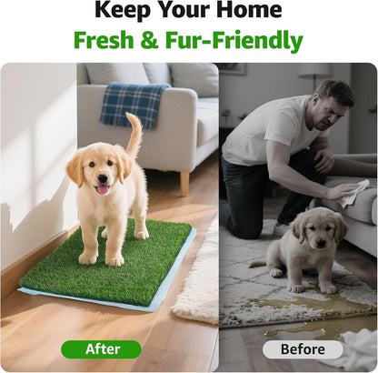Artificial Grass Pee Pads for Dogs Puppy Potty Training to Pee and Poop
