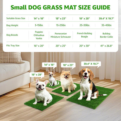Artificial Grass Pee Pads for Dogs Puppy Potty Training to Pee and Poop