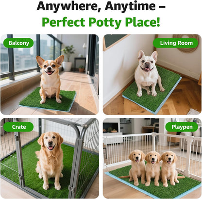 Artificial Grass Pee Pads for Dogs Puppy Potty Training to Pee and Poop