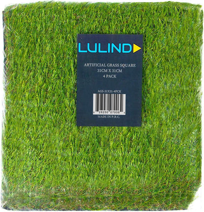 Artificial Grass Square Tiles, 12.2 x 12.2 Inch