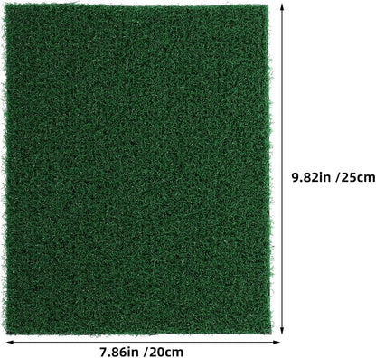 2pcs Fish Tank Artificial Grass Mat - Aquatic Reptile Terrarium Carpet Aquarium Landscaping Decor Faux Grass Rug for Indoor Aquarium Plants