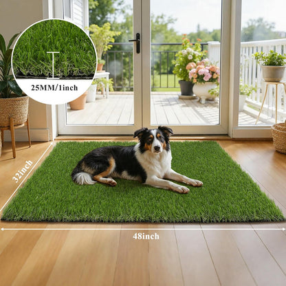 Artificial Grass Turf Mat 28"x39", Fake Grass Pee Pad for Potty Training,Washable Reusable Turf Carpet Dog Grass Patch for Dogs Potty, Lawn, Balcony, Indoor Outdoor