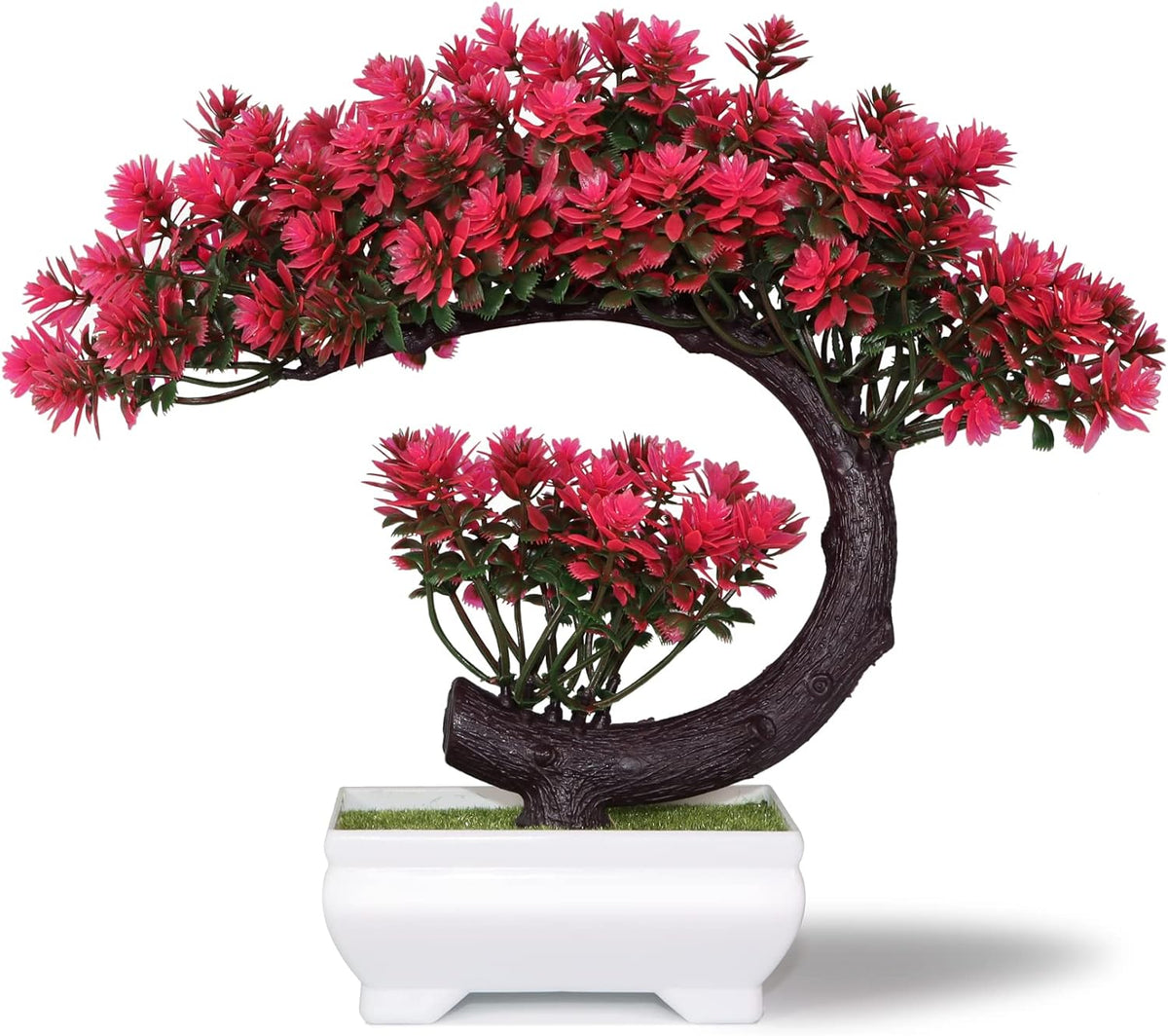 Artificial Plants Indoor Small Faux Plant with Pot for Home Desk Decor 8.5"
