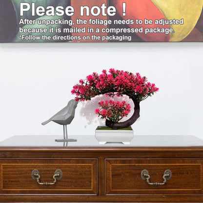 Artificial Plants Indoor Small Faux Plant with Pot for Home Desk Decor 8.5"
