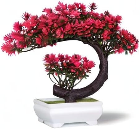 Artificial Plants Indoor Small Faux Plant with Pot for Home Desk Decor 8.5"