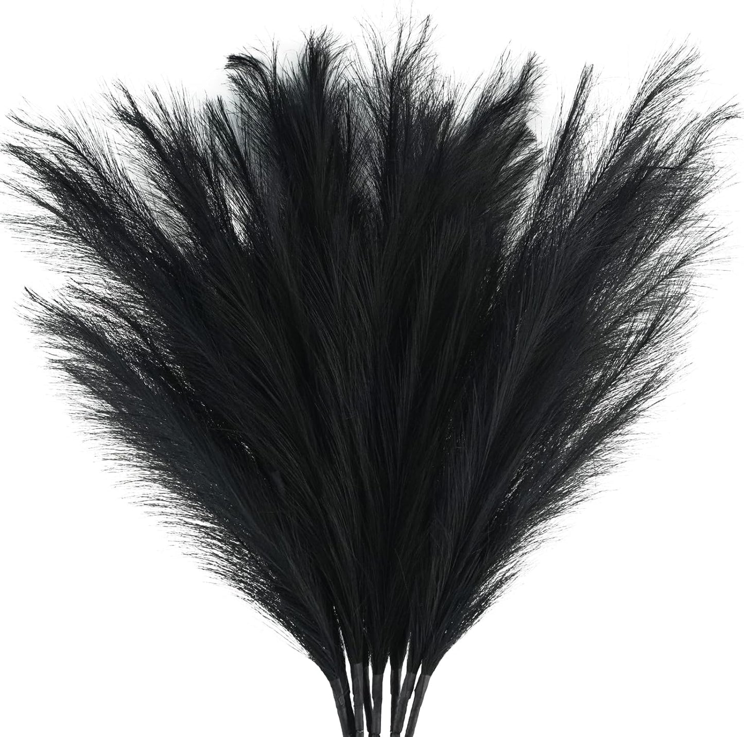 obbsie 50PCS Faux Pampas Grass, 21.6" Short Artificial Pompous Grass Floral Fake Pompas Grass Branches Vase Filler Flower Arrangement for Home Wedding Boho Decor, Beige