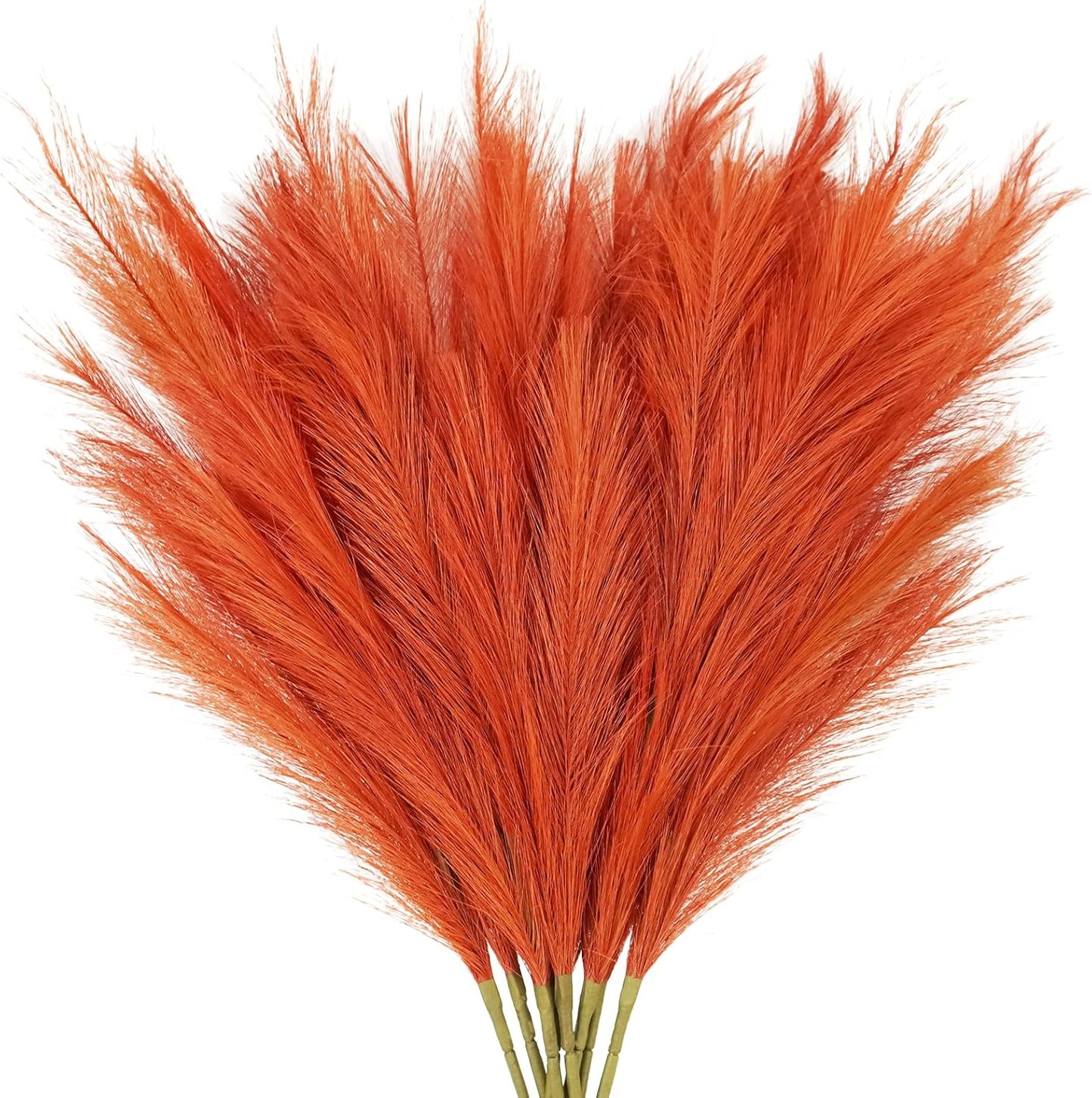 obbsie 50PCS Faux Pampas Grass, 21.6" Short Artificial Pompous Grass Floral Fake Pompas Grass Branches Vase Filler Flower Arrangement for Home Wedding Boho Decor, Beige