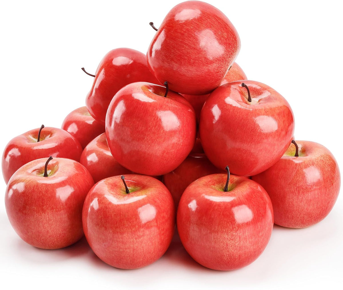 16Pcs Fake Apples for Kitchen Countertop, Fruit Bowl and Fall Decor