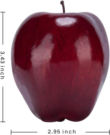16Pcs Fake Apples for Kitchen Countertop, Fruit Bowl and Fall Decor