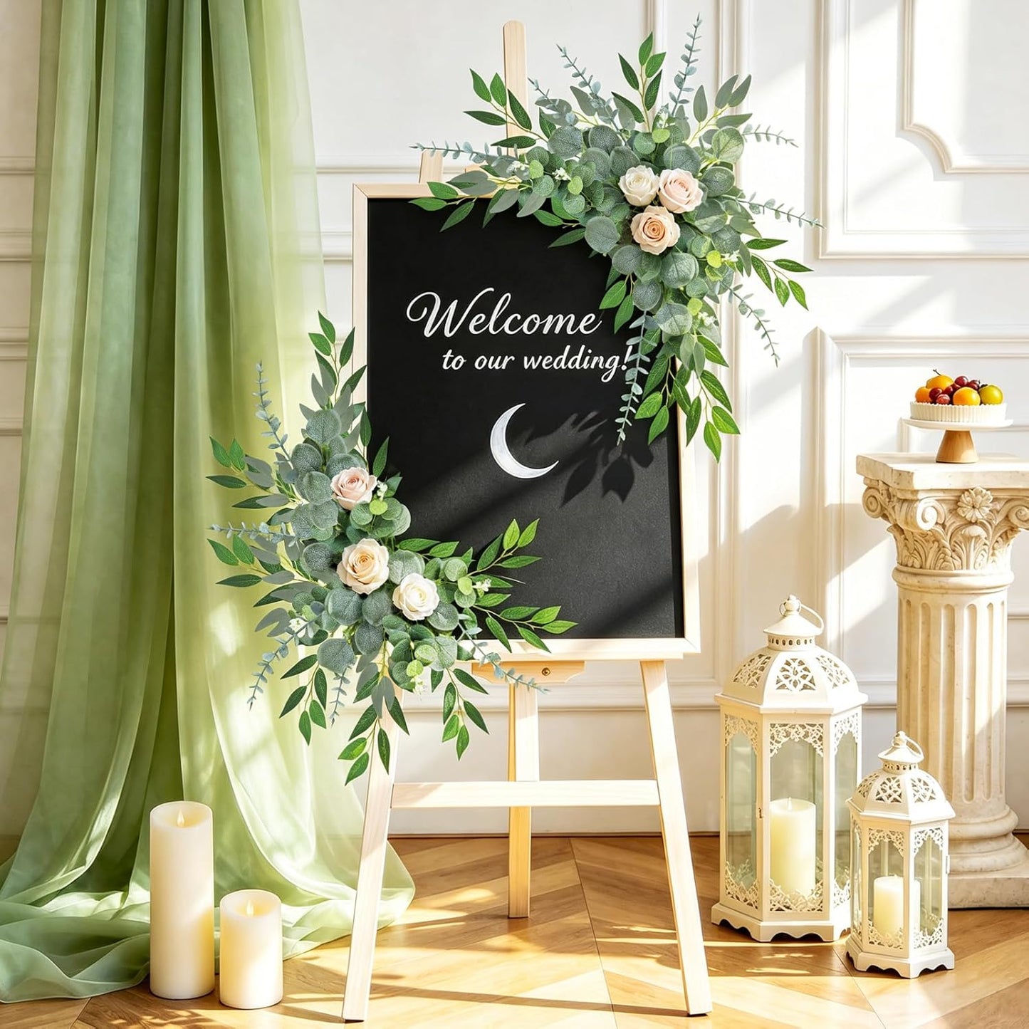 120 Pcs 5 Kinds Mixed Artificial Eucalyptus Stems Bulk Silver Dollar Eucalyptus Leaves Bundle Faux Plants Greenery for DIY Bouquets Floral Arrangement Wedding