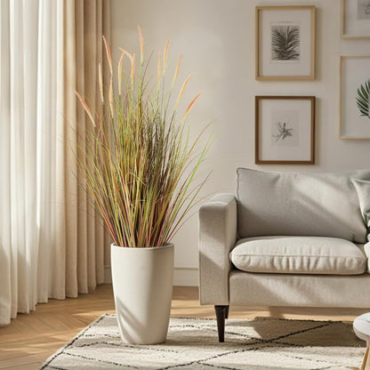 4ft 2-Pack Artificial Cattail Reed Grass, 47.2’’ Fake Indoor Outdoor Plants