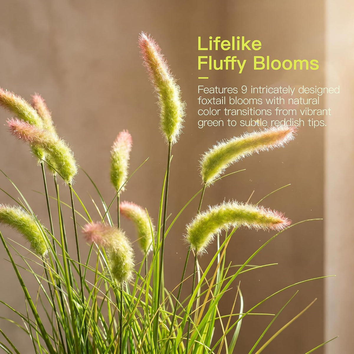 4ft 2-Pack Artificial Cattail Reed Grass, 47.2’’ Fake Indoor Outdoor Plants