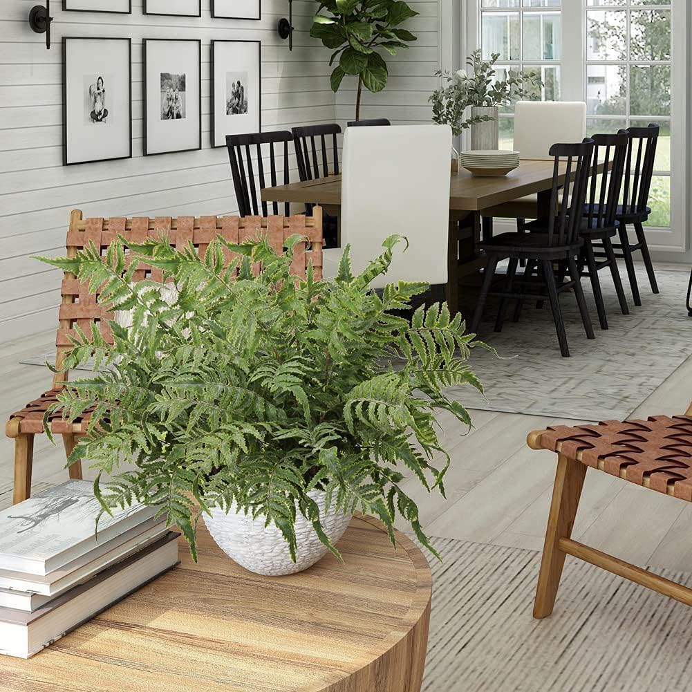 Artificial Rosemary Stems Fake Greenery Plants Faux Bushes Shrubs in Frosted Green for Decor Home Indoor Outdoor Garden 4pcs