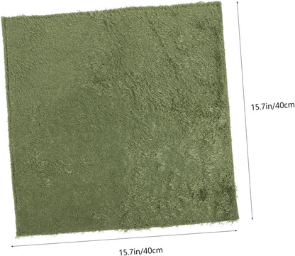 Reptile Mat for Tortoise Terrarium Wear-Resistant Artificial Grass Carpet Comfortable Substrate for Snakes Lizards and Amphibians