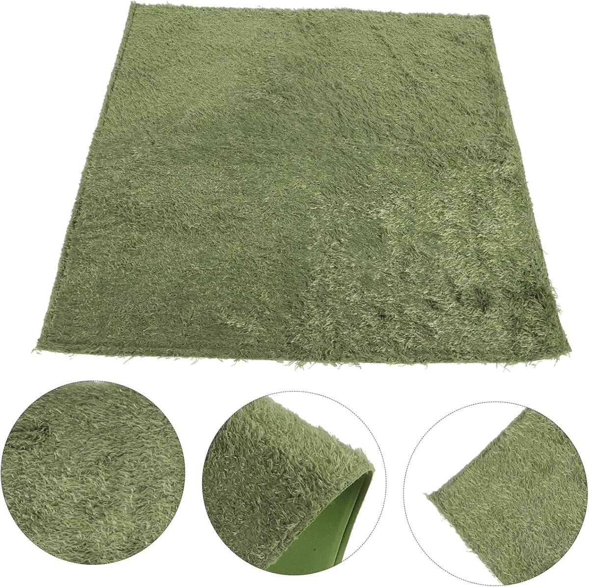 Reptile Mat for Tortoise Terrarium Wear-Resistant Artificial Grass Carpet Comfortable Substrate for Snakes Lizards and Amphibians