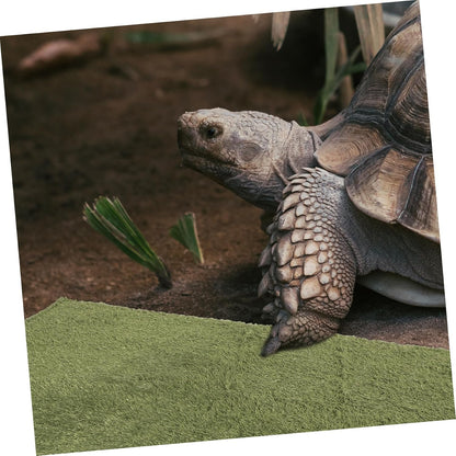 Reptile Mat for Tortoise Terrarium Wear-Resistant Artificial Grass Carpet Comfortable Substrate for Snakes Lizards and Amphibians