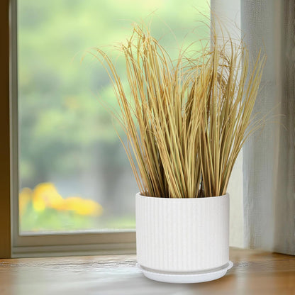 Fake Desert Dry Grass, Artificial Plants for Reptile Tank Accessories, Habitat Decor Fit for Bearded Dragon, Crested Gecko, Leopard Lizard, Chameleon, Artificial Outdoor Plants, Terrarium Decor (1)