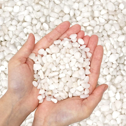 Pebbles Polished Gravel, Natural Polished Mixed Color Stones,0.5-1.2inch Small Decorative River Rock Stones 2 Pounds (32-Oz)