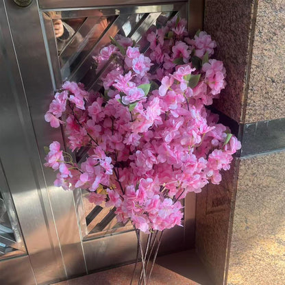 Artificial Cherry Blossom Branch Peach Blossom Branch 33.5 inches