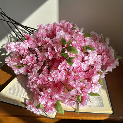 Artificial Cherry Blossom Branch Peach Blossom Branch 33.5 inches