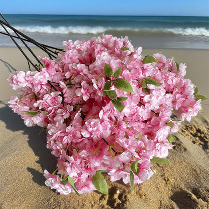 Artificial Cherry Blossom Branch Peach Blossom Branch 33.5 inches