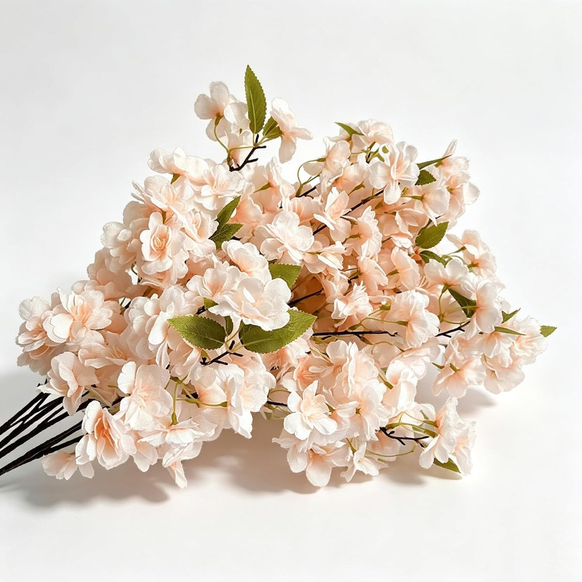 Artificial Cherry Blossom Branch Peach Blossom Branch 33.5 inches